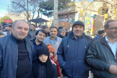 حضور پر رنگ دانشکده کشاورزی و منابع طبیعی اهر در راهپیمایی یوم الله ۲۲ بهمن