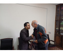 مراسم تجلیل از جناب آقای محمدباقر بابائی مسئول محترم حراست دانشکده کشاورزی و منابع طبیعی اهر